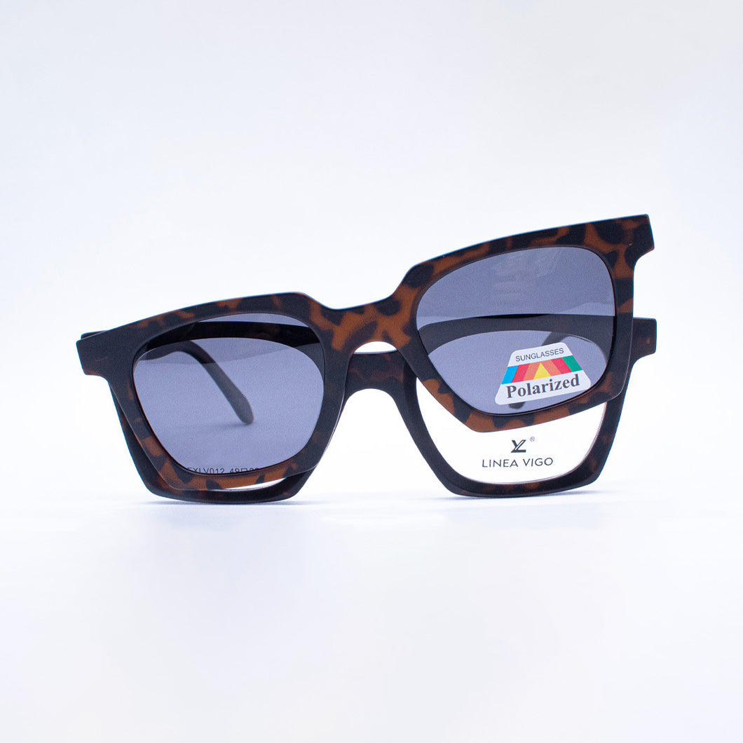 Lentes Ópticos Vigo Clip-On | Ivy Animal print - Mr. Visión - lentes-iman-colgar-opticos-sol-mr-vision-animal-print-350