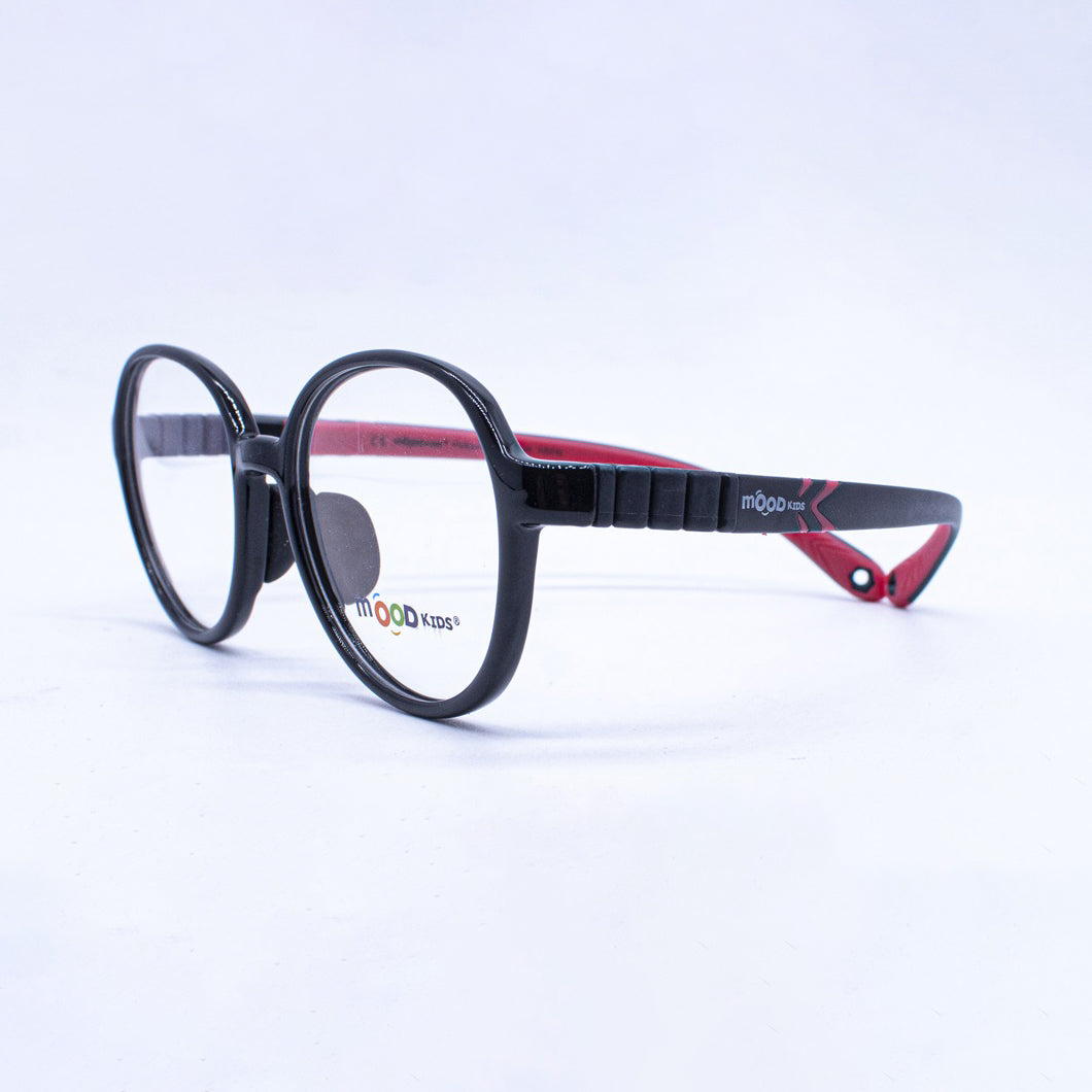 Lentes Ópticos Moodkids | Ángel Negro Rojo - Mr. Visión - lentes-ninos-goma-resistentes-seguros-mr-vision-negro-rojo-540
