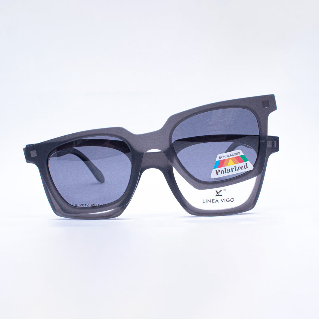 Lentes Ópticos Vigo Clip-On | Nico Gris - Mr. Visión