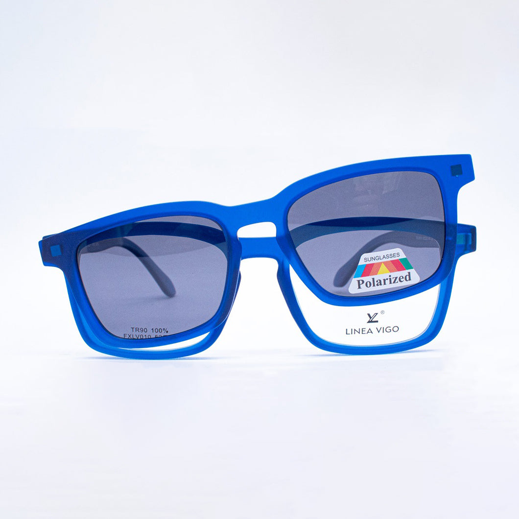 Lentes Ópticos Vigo Clip-On | Bruce Azul - Mr. Visión