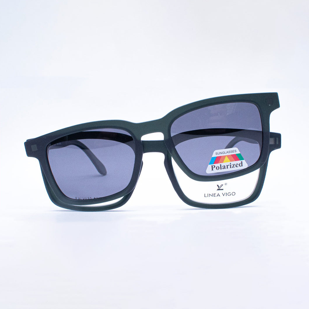Lentes Ópticos Vigo Clip-On | Bruce Verde - Mr. Visión