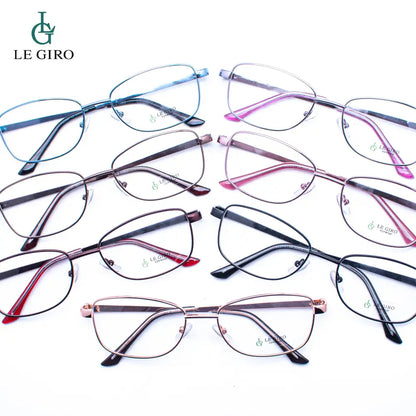 Coleccion Lentes ópticos marcos metalicos con antirreflejo y filtro azul.