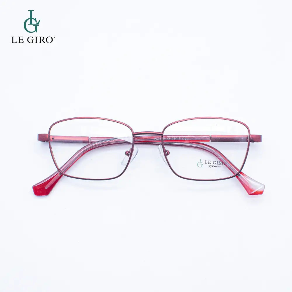 Lentes ópticos marco rojo  con antirreflejo y filro uv