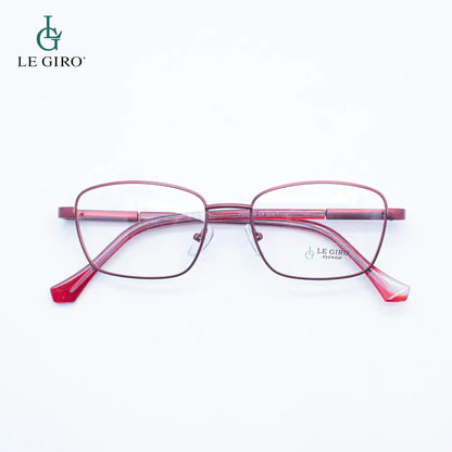 Lentes ópticos marco rojo  con antirreflejo y filro uv