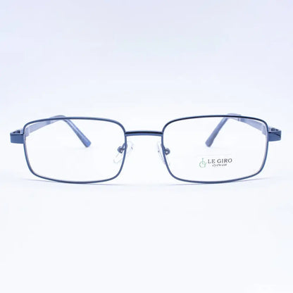Lentes ópticos marco metalico azul marino con antirreflejo y filtro azul para pantallas