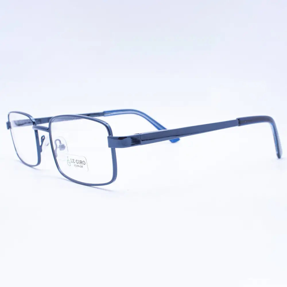 Lentes ópticos marco azul marino con antirreflejo y filtro azul