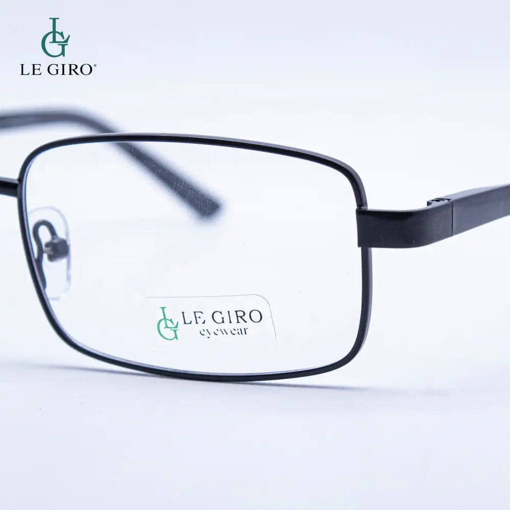 Lentes ópticos marco metalico negro con antirreflejo Y filtro UV