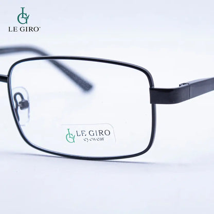Lentes ópticos marco metalico negro con antirreflejo Y filtro UV