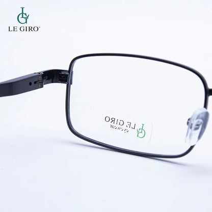 Lentes ópticos marco metalico negro con antirreflejo